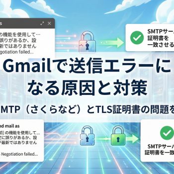 Gmailで送信するとエラーになる原因と対策