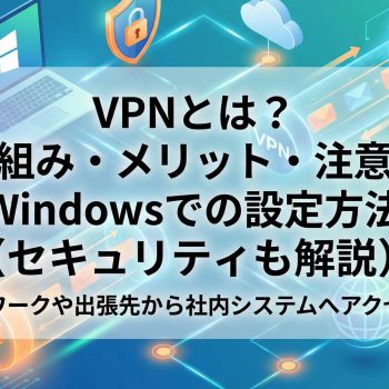 VPNとは？ 仕組み・メリット・注意点 Windowsでの設定方法（セキュリティも解説）