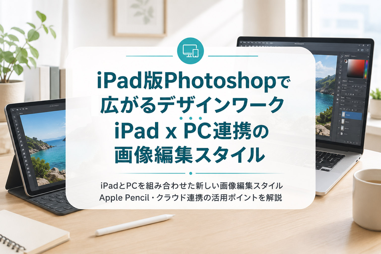 iPad版Photoshopで広がるデザインワーク｜iPad x PC連携の画像編集スタイル