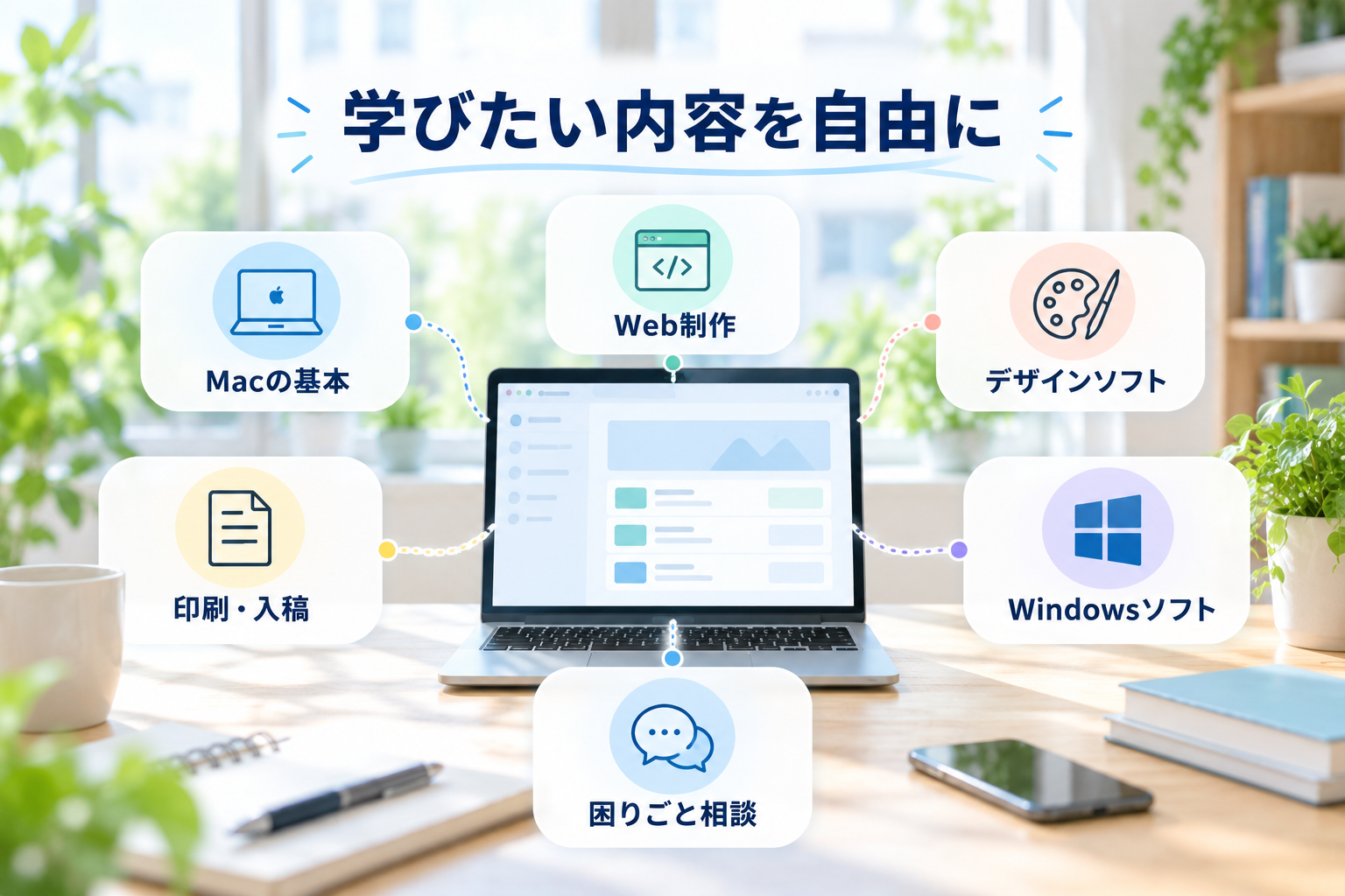 学びたい内容を自由に