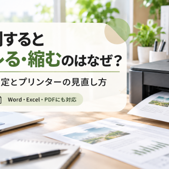 印刷するとズレる・縮むのはなぜ？｜用紙設定とプリンターの見直し方